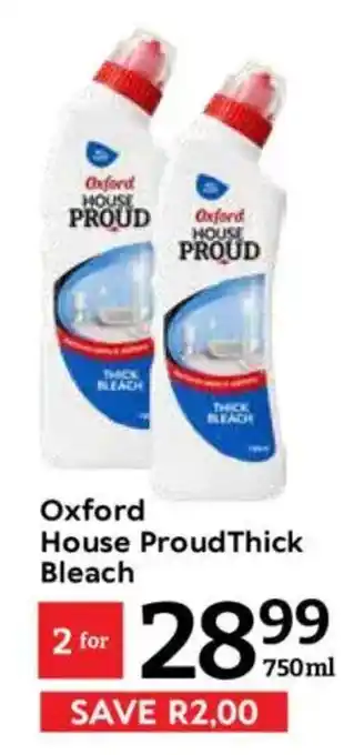 Oxford Freshmarket Oxford House Proud Thick Bleach offer