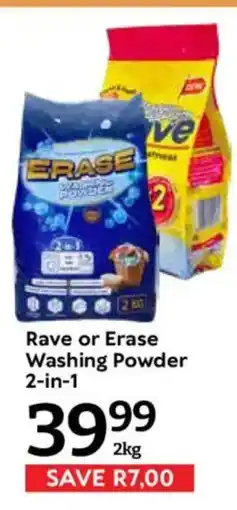Oxford Freshmarket Rave or Erase Washing Powder 2-in-1 offer