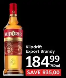 Oxford Freshmarket Klipdrift Export Brandy offer