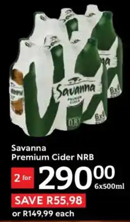 Oxford Freshmarket Savanna Premium Cider NRB offer