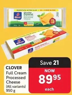 Makro CLOVER Full Cream Processed Cheese offer