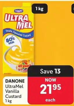 Makro DANONE UltraMel Vanilla Custard offer