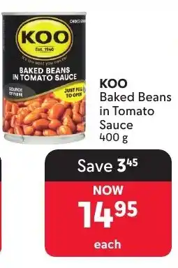 Makro KOO Baked Beans in Tomato Sauce offer