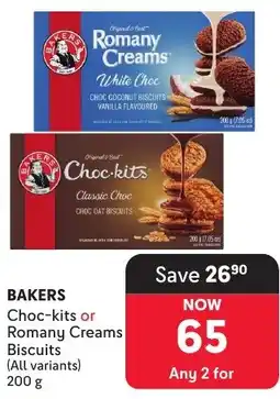 Makro Bakers Choc-kits or Romany Creams Biscuits offer