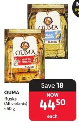 Makro OUMA Rusks offer