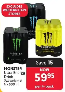 Makro MONSTER Ultra Energy Drink offer