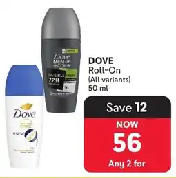 Makro DOVE Roll-On offer