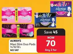 Makro ALWAYS Maxi Slim Duo Pads offer