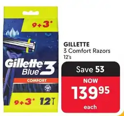 Makro Gillette Blue 3 Comfort Razors offer