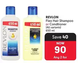 Makro REVLON Flex Hair Shampoo or Conditioner offer
