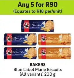 Makro Bakers Blue Label Marie Biscuits offer