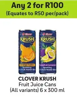 Makro Clover Krush Fruit Juice Cans offer