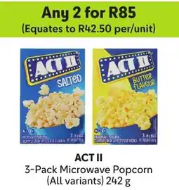 Makro ACT II Microwave Popcorn offer
