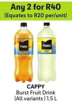 Makro Cappy Burst Fruit Drink offer