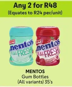 Makro Mentos Gum Bottles offer