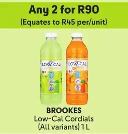 Makro Brookes Low-Cal Cordials offer