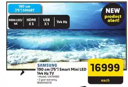 Makro SAMSUNG 190 cm (75") Smart Mini LED 144 Hz TV offer