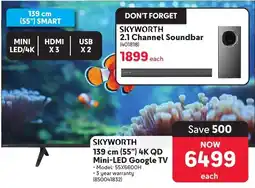 Makro SKYWORTH 139 cm (55") 4K QD Mini-LED Google TV offer