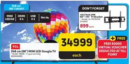 Makro TCL 248 cm (98") MINI LED Google TV offer