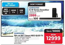 Makro Samsung 164 cm 65" Smart Neo QLED TV offer
