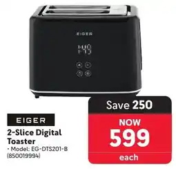 Makro EIGER 2-Slice Digital Toaster offer
