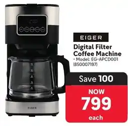 Makro EIGER Digital Filter Coffee Machine offer
