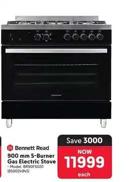 Makro Bennett Read 900 mm 5-Burner Gas Electric Stove offer
