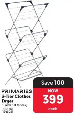 Makro Primaries 3-Tier Clothes Dryer offer
