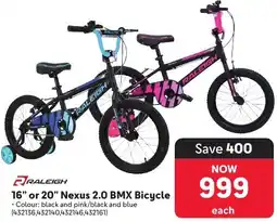 Makro RALEIGH Nexus 2.0 BMX Bicycle offer