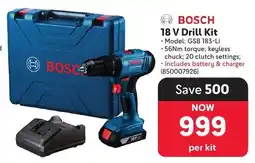 Makro BOSCH 18 V Drill Kit offer