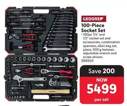 Makro GEDORE 100-Piece Socket Set offer