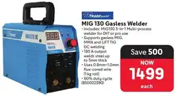 Makro TRADEweld MIG 130 Gasless Welder offer