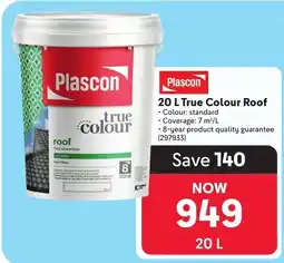 Makro Plascon true colour roof offer