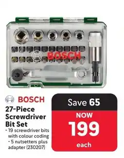 Makro BOSCH 27-Piece Screwdriver Bit Set offer