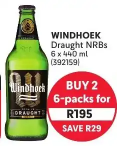 Makro Windhoek Draught NRBs offer