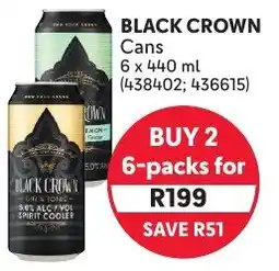 Makro Black Crown Cans offer