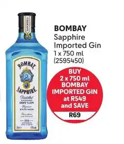 Makro BOMBAY Sapphire Imported Gin offer