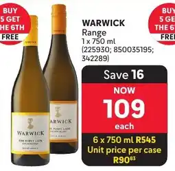 Makro WARWICK The First Lady Chardonnay offer