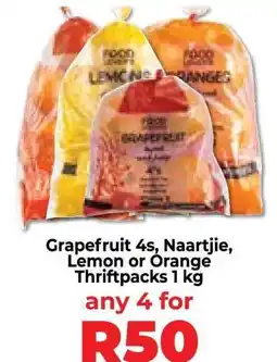 Food Lover's Market Grapefruit 4s, Naartjie, Lemon or Orange Thriftpacks offer