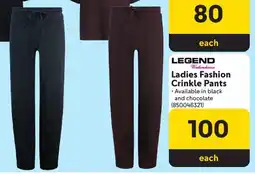 Makro Legend Ladies Fashion Crinkle Pants offer