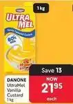 Makro Danone - ultramel vanilla flavoured custard offer