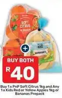 Pick n Pay Soft citrus and bananas prepack offer