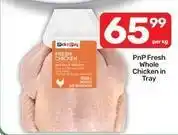 Pick n Pay Fresh whole chicken in tray offer