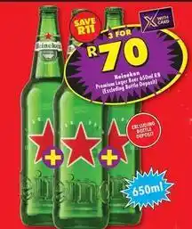 Shoprite Liquor Heineken - premium lager beer offer