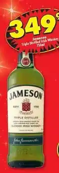 Shoprite Liquor Jameson - triple distilled irish whiskey offer