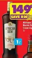 Shoprite Liquor African dew - cream liqueur offer