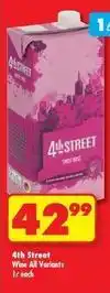 Shoprite Liquor 4th street - wine all variants offer
