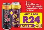 Shoprite Liquor Score - original guarana/passion fruit sparkling flavoured energy drink can offer