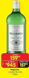 Shoprite Liquor London dry gin 750ml offer