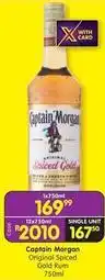 Shoprite Liquor Captain morgan - original spiced gold rum 750ml offer